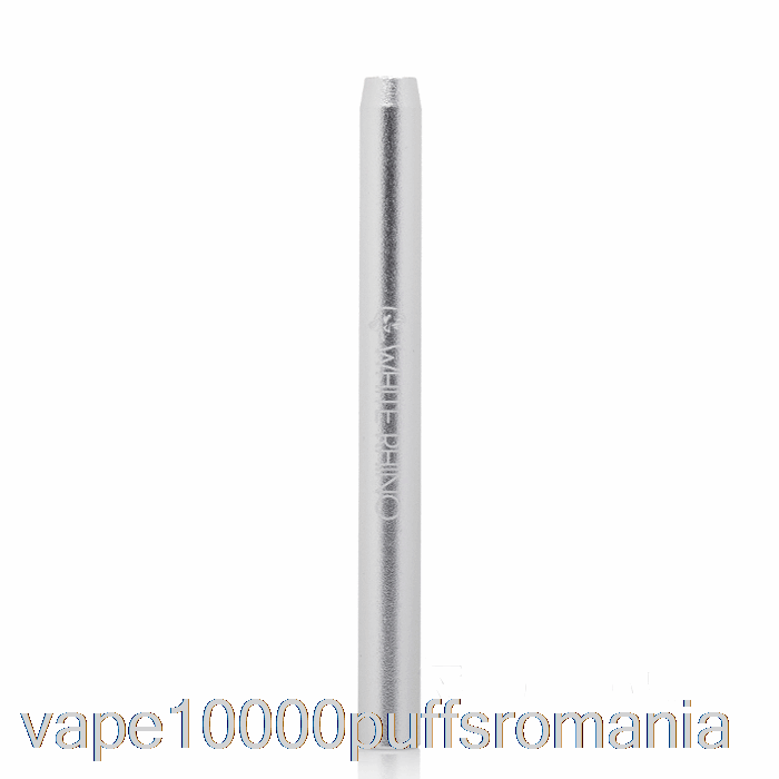 Vape Romania White Rhino Metal Bat Taster Pipe Argintiu